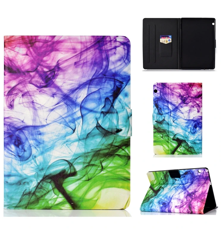 Чехол для планшета для Coque huawei MediaPad T5 10 10,1 Чехол кожаный флип-чехол с единорогом для Etui huawei MediaPad T5 10 10,1 Чехол-книжка