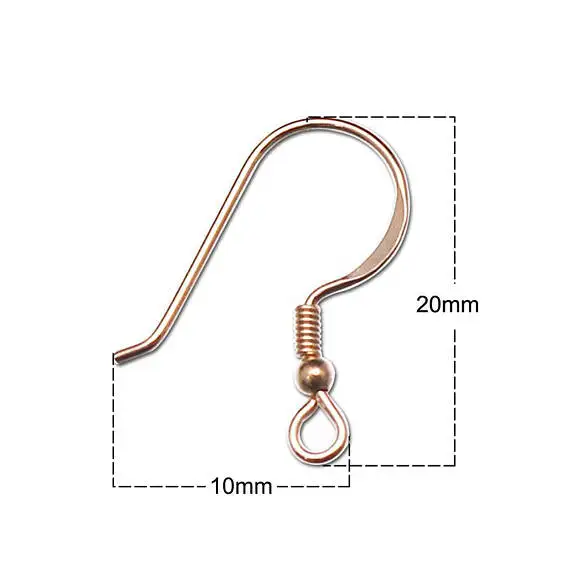 20pairs/lot 925 Solid Sterling Silver Ear Hooks Genuine 925 Silver Earring Hook