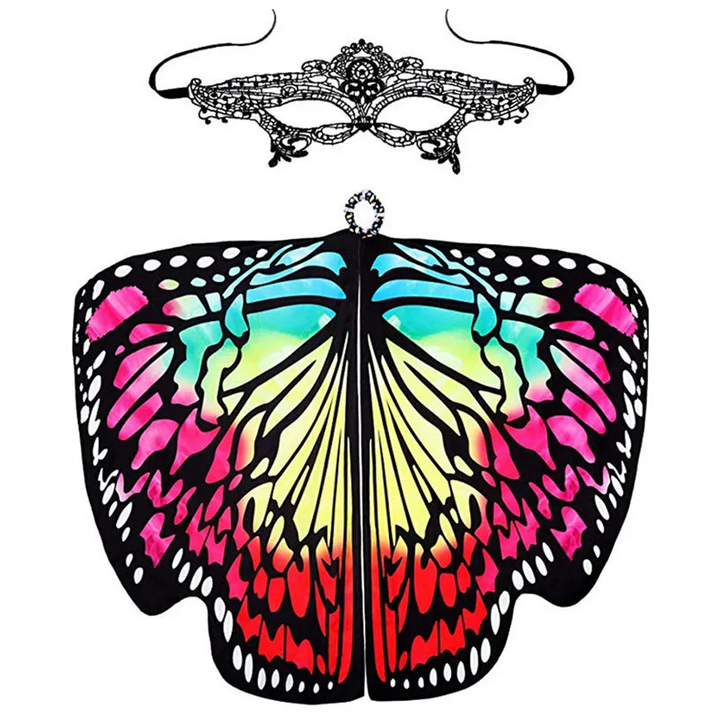 Модный женский костюм Болливуда с крыльями бабочки + маска для танца живота