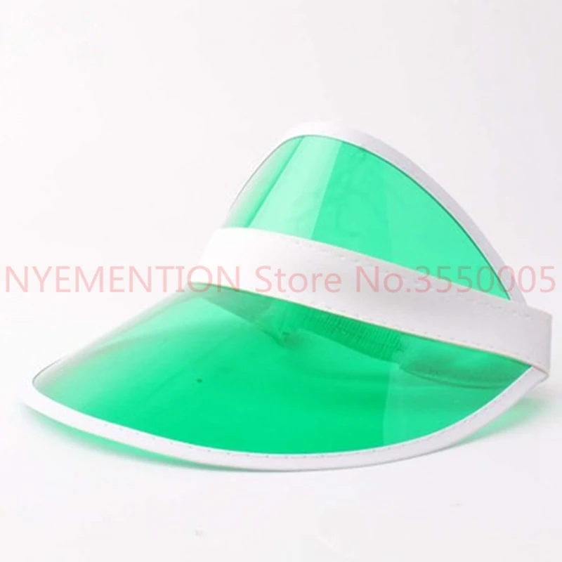 Summer holiday Neon rave sun shade retro party cap plastic visor hat festival fancy dress poker headband 20pcs | Аксессуары для