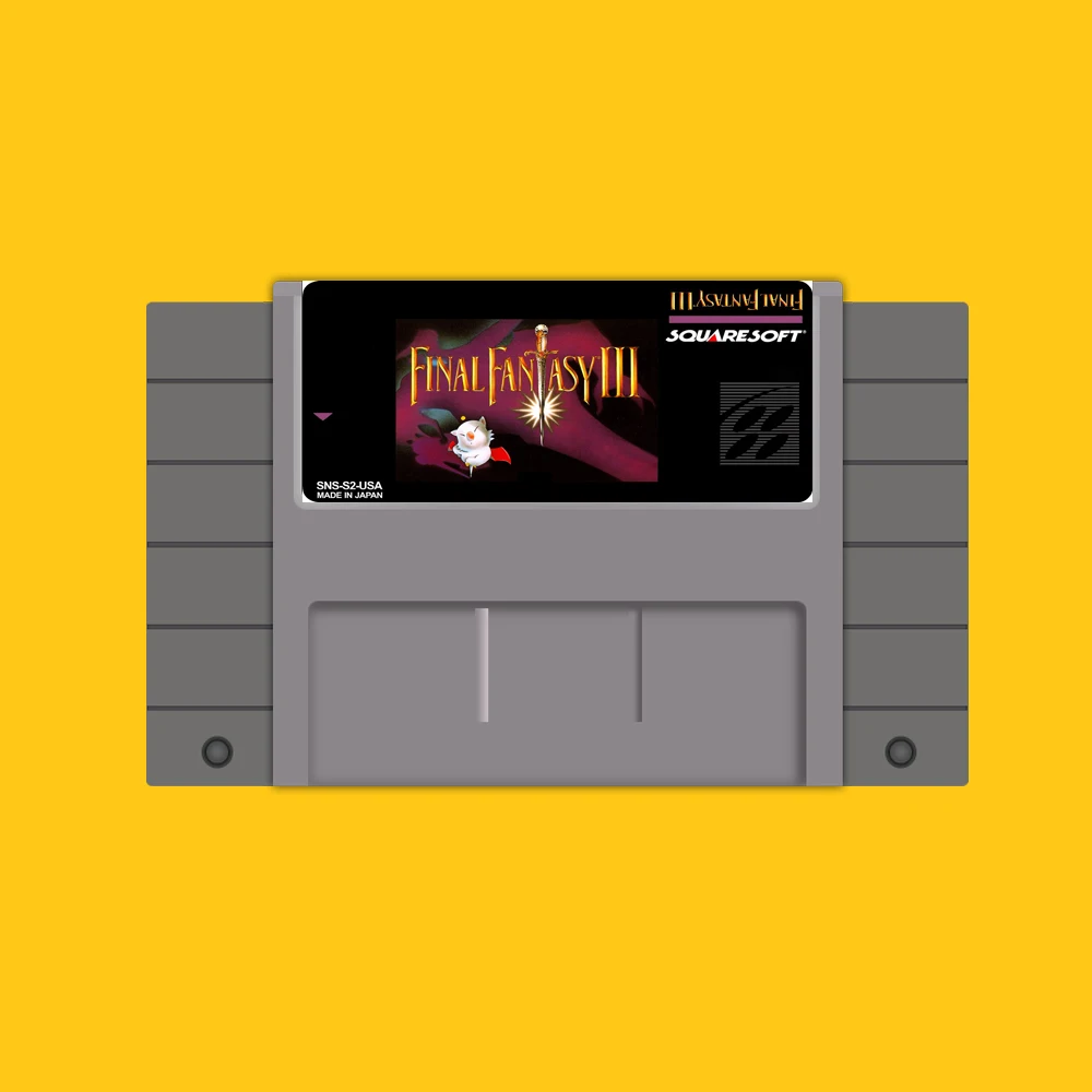 Сохранить файл 46 Pin 16 бит NTSC картридж для игры Final Fantasy 3|16 bit|16 bit game cartridge16 cartridge |