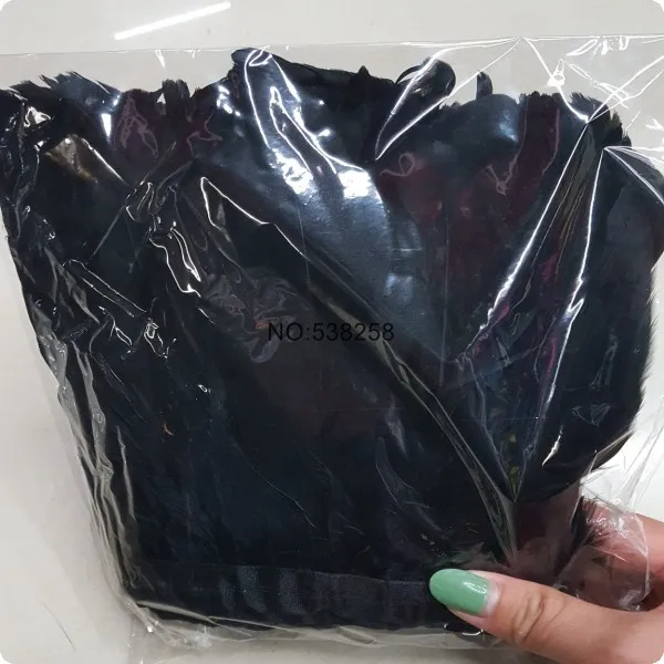 black 2 м/лот естественное окрашивание гусиное перо украшение лентами DIY Перья для декора ремесел платье, украшенное перьями ткань пояс Одежда - Цвет: black