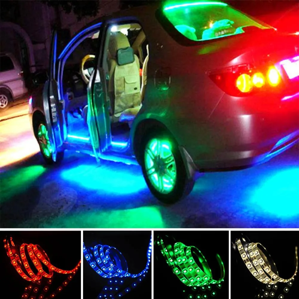 Дешевая Светодиодная лента с питанием от USB, подсветка, RGB, водонепроницаемая, 3528SMD 5050SMD 0,5, 1, 2, 5 м, DC, 5 В, подсветка, домашнее украшение