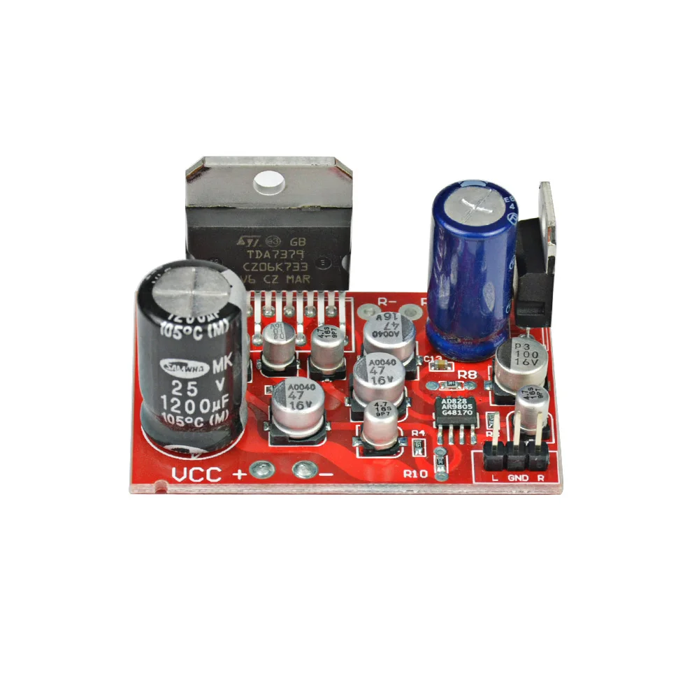 AIYIMA усилители аудио DC12V Amplificador TDA7379 38 Вт+ 38 Вт стерео усилитель доска AD828 предусилитель супер чем NE5532 Электрический модуль