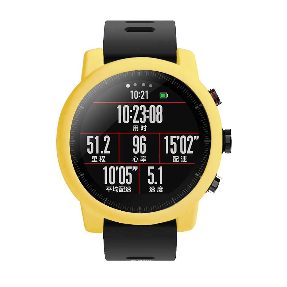 Защитный чехол для Xiaomi Huami Amazfit 2/2 S Stratos Full Frame мягкий силиконовый защитный чехол для новых часов 2 stratos