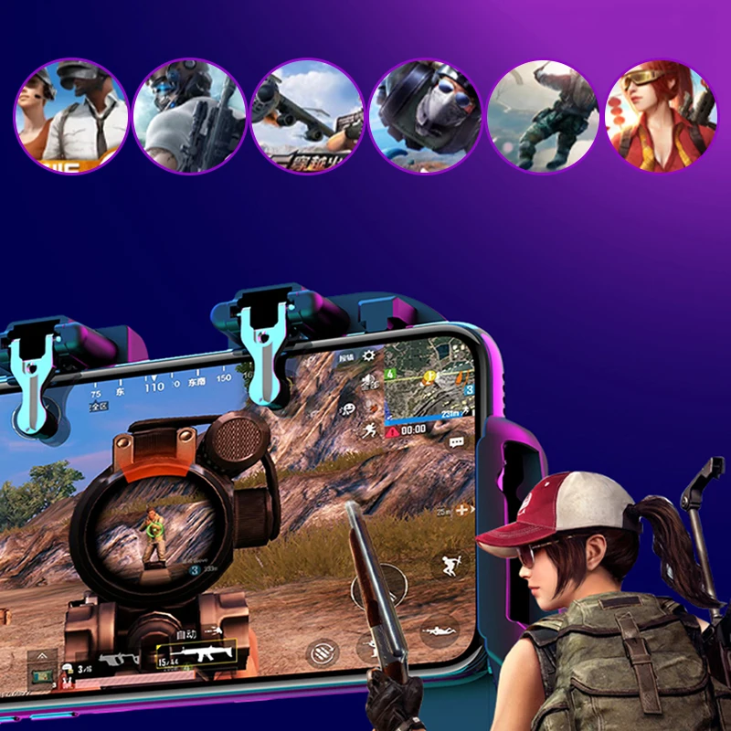Недавно H6 PUBG игра для мобильного телефона контроллер Джойстик Вентилятор охлаждения геймпад для IPhone SamSung Xiaomi L1 Вентилятор охлаждения геймпад
