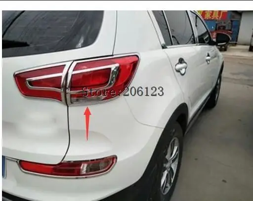 Для Kia Sportage 2011 2012 2013 ABS Хром Передний Задний задний светильник рамка Крышка отделка Аксессуары