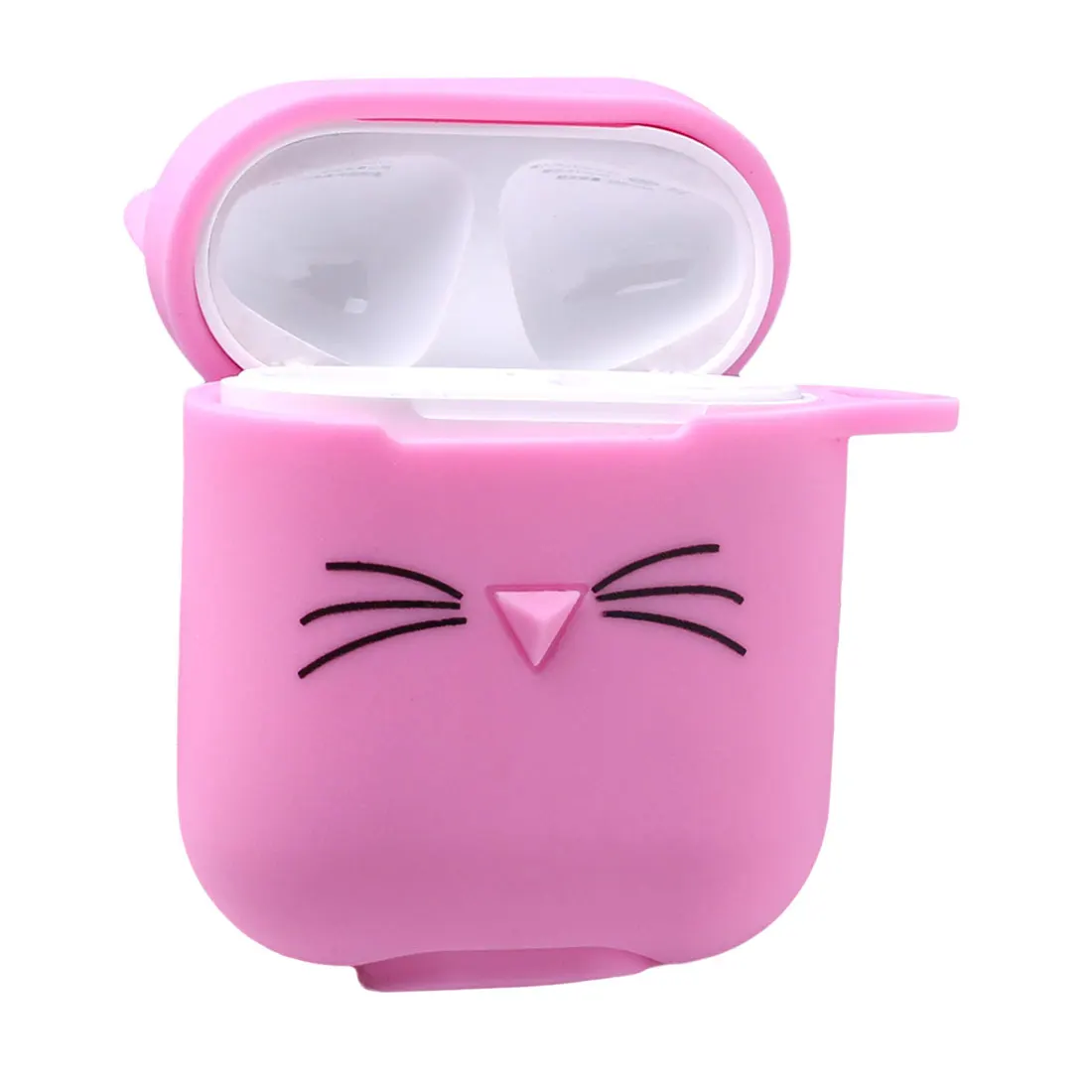 Pink Креативная сумка для наушников для airpods, чехол с милым котом, мультяшная защитная крышка, Bluetooth, беспроводной чехол для наушников - Цвет: Pink