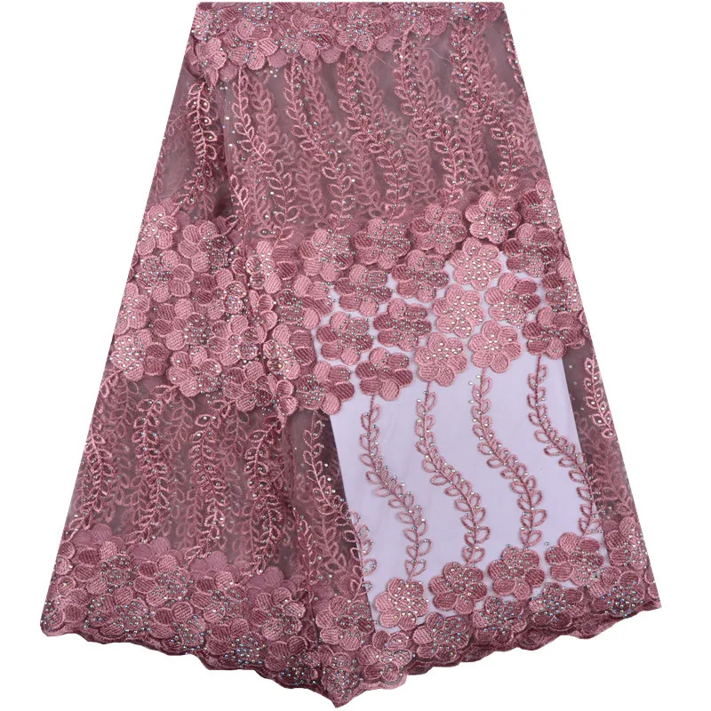 African Lace Fabric 2018 High Quality Flower Beautiful Applique Stones For Nigerian Wedding Dress A1398 | Дом и сад