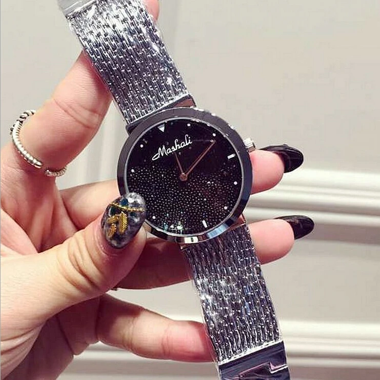 2017 новое поступление женские часы! Роскошные модные часы-браслет с кристаллами