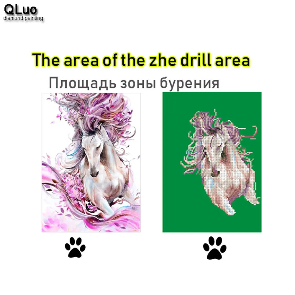 5D DIY Алмазная картина вышивка крестом мультяшный единорог мозаика животные