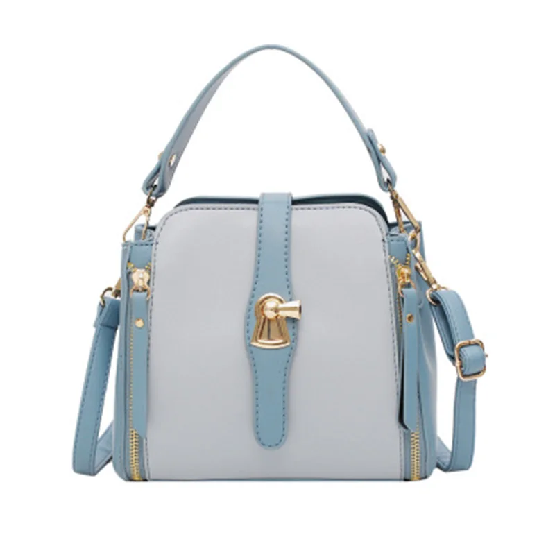 2019 новая портативная Диагональная Сумка-ведро контрастных цветов Корейская