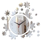 Настенные часы из акрилового материала, украшения для дома сделай сам, кварцевые часы в современном стиле, зеркальные наклейки специального дизайна