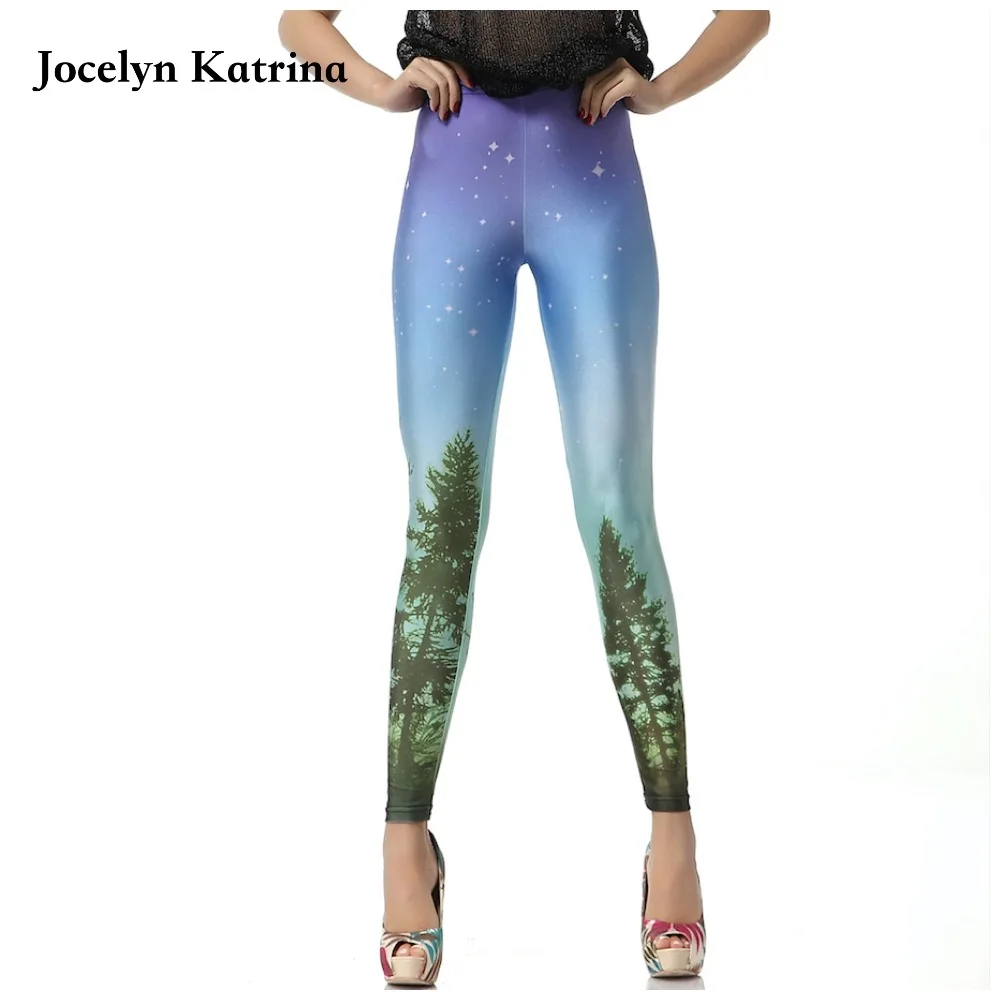 Jocelyn Катрина новые весенне-осенние штаны для йоги с 3D принтом дерева женские бега