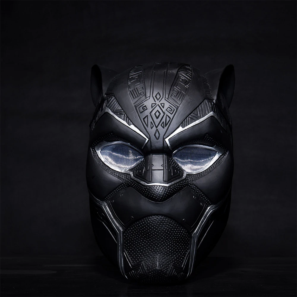 Новая Черная пантера шлем Косплей T'Challa маска для костюма на хэллоуин шлем ручной работы ПВХ реквизит