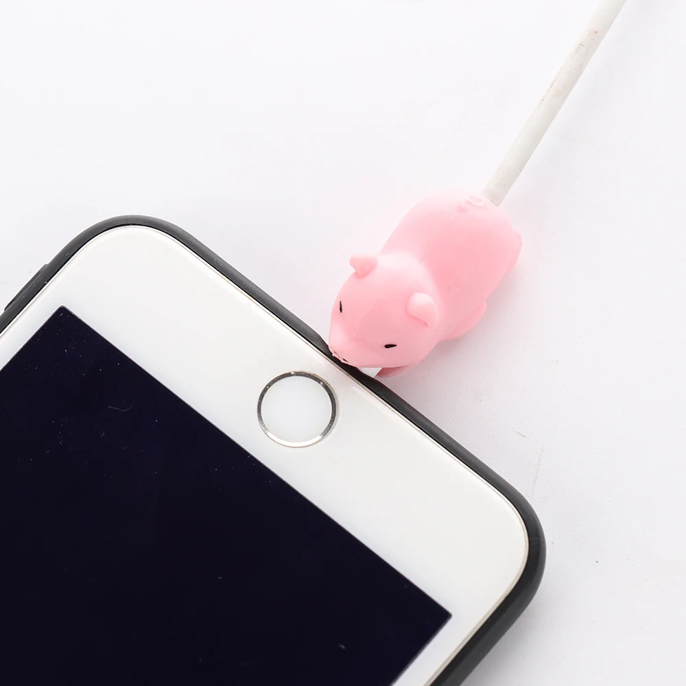 Мультяшный защитный кабель для iphone намотка кабеля чехол органайзер USB