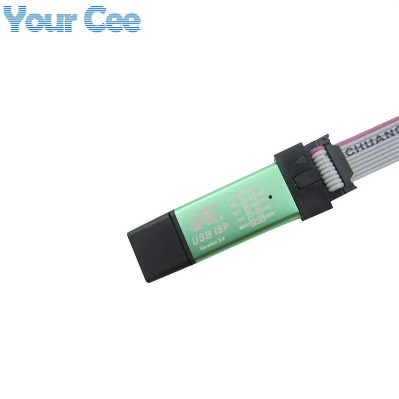 5 шт. кабель для загрузки 51AVR SCM USB ASP ISP USBASP USBISPAluminum Цветной корпус красный и синий