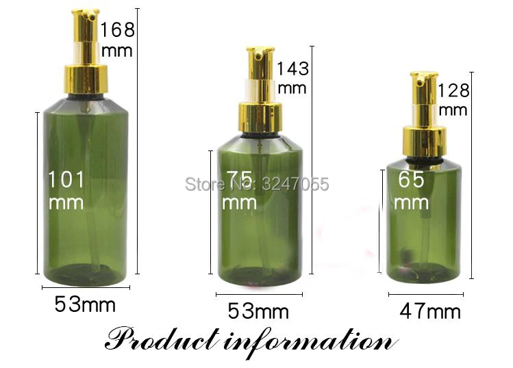 100ml150ml200ml пластиковая оливково зеленая бутылка для лосьона сделай сам темно
