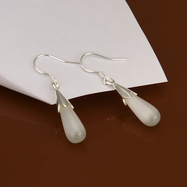 Wholesale silver plated Dangle earrings for women wedding jewelry Long Earrings Crystal Zircon Trendy | Украшения и аксессуары