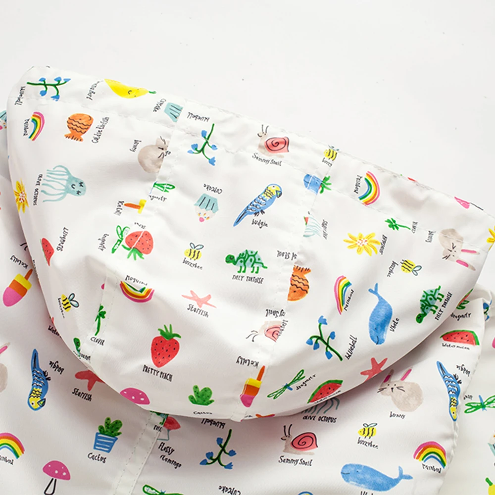 M90 весенне-осеннее модное пальто для девочек с цветочным принтом Толстовка