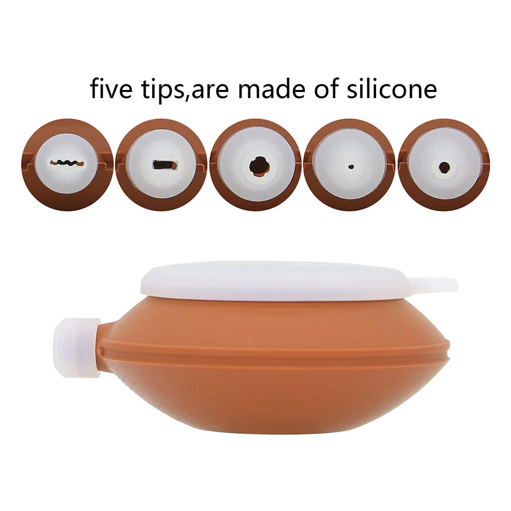 1 набор силиконовый инструмент для выпечки макарон труб с 5 насадками|Украшения