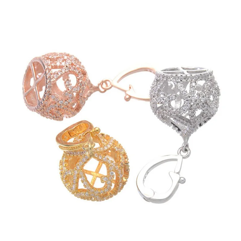 Металлические медные шапочки для бусин с кисточками 16 х35 мм циркониевые бусины