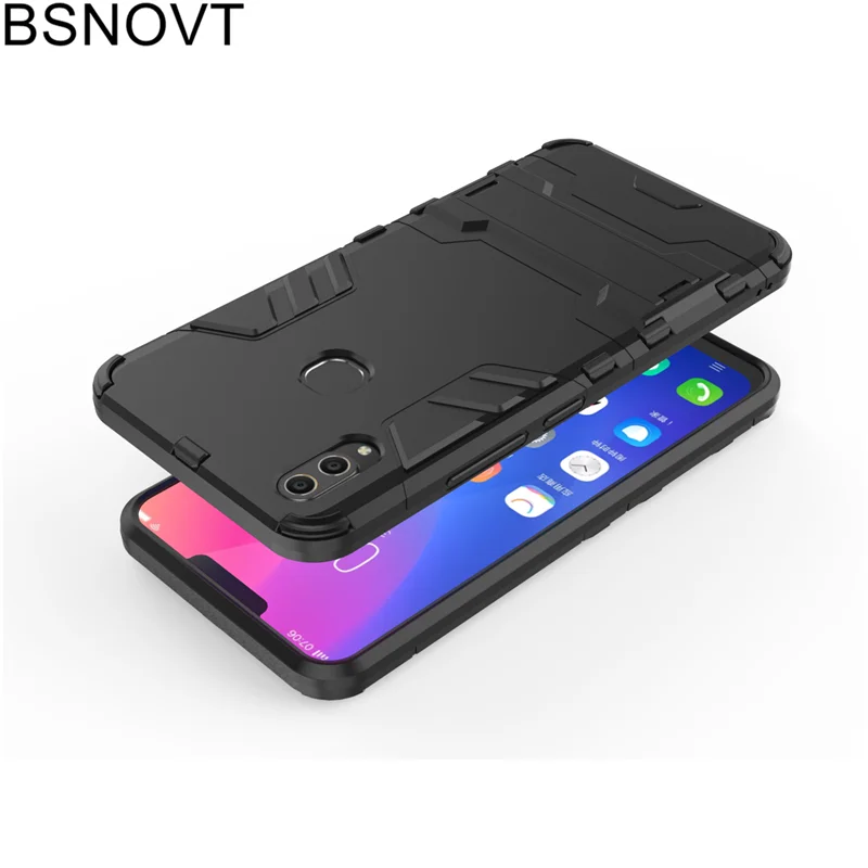 Чехол для Vivo V9 Мягкий силикон + пластиковая подставка держатель телефона