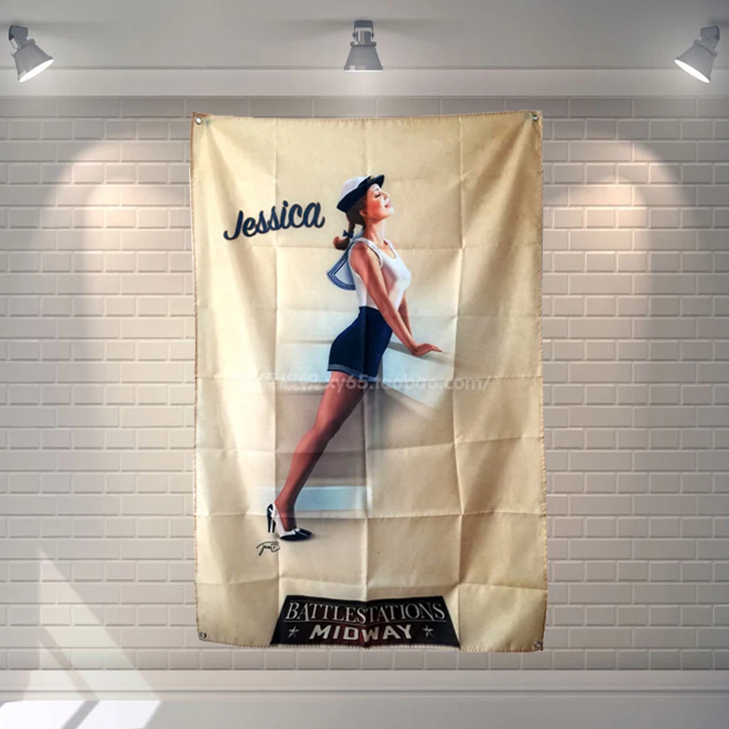 &quotДжессика&quot Рок постер музыкальной группы настенная наклейка 56х36 дюймов