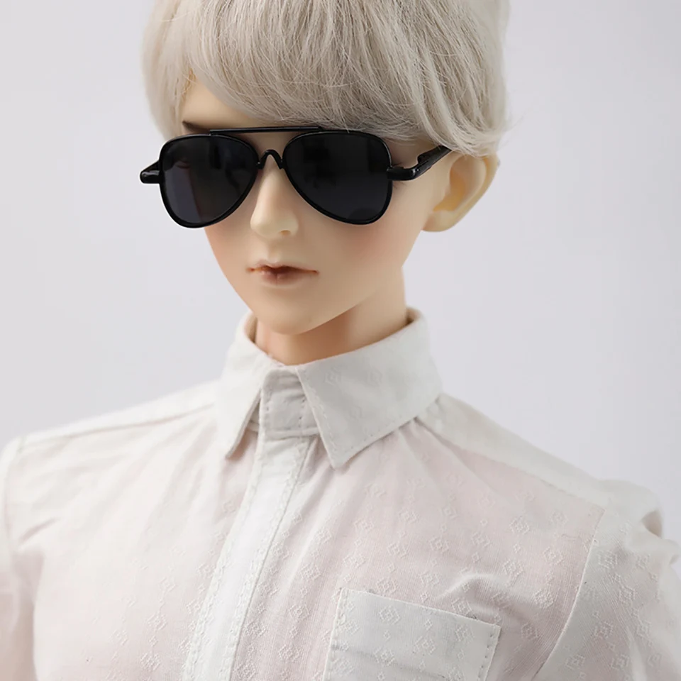 Аксессуары для кукол Cateleya bjd 3 точки черная оправа серые солнцезащитные очки