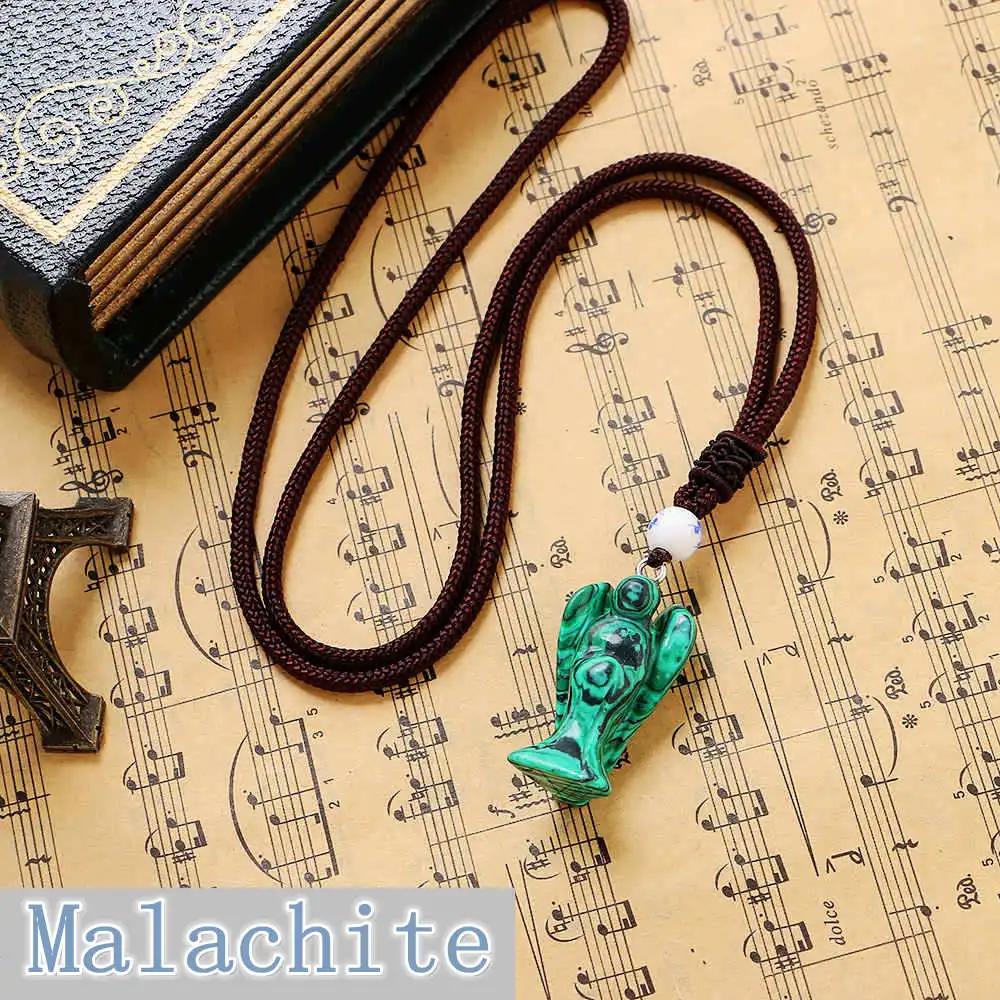 Ожерелье с натуральным ангелом Агатом тигровым глазом Лазуритом янтарем