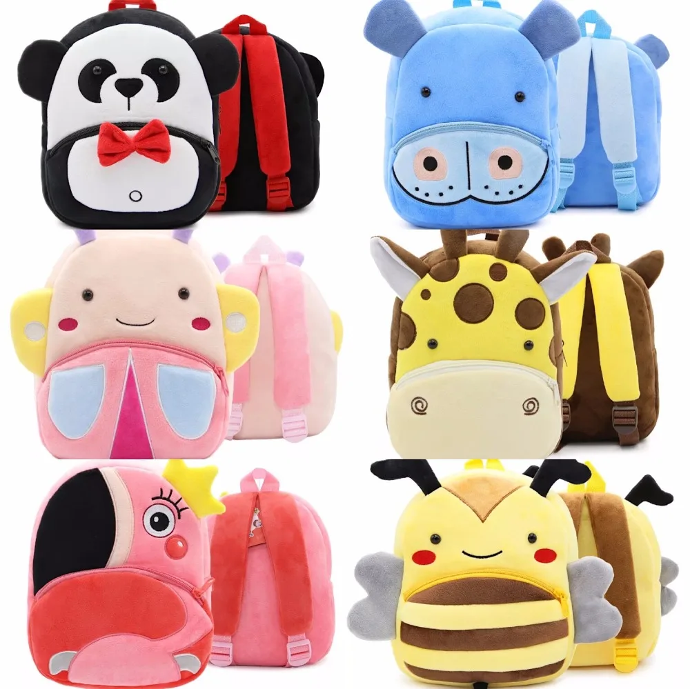 10 шт. в наборе детский рюкзак с плюшевой подкладкой школьный защитой от потери
