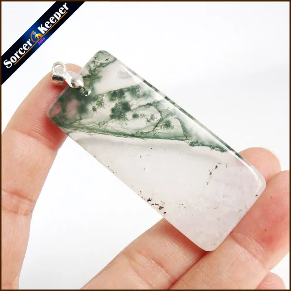 Бесплатная доставка модные ювелирные изделия натуральный дендрит моховые Агаты