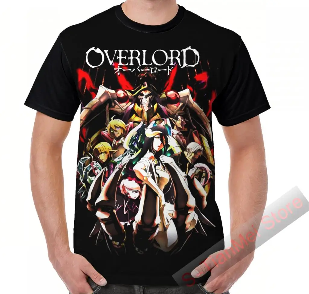 Летняя графическая футболка мужские топы футболки overlord novel kugane забавная женская