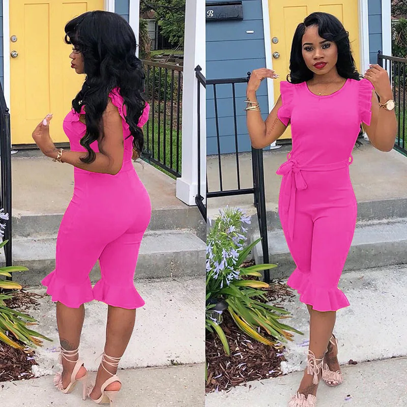 Женский комбинезон без рукавов с открытой спиной боди большого размера женский