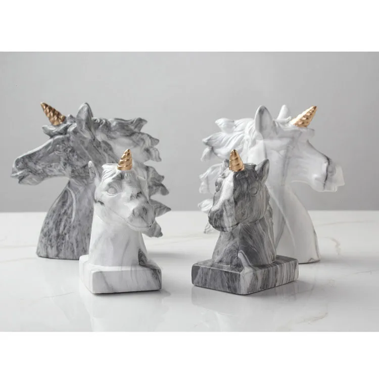Керамическая ваза для гербарий единорога креативное украшение дома и офиса стол