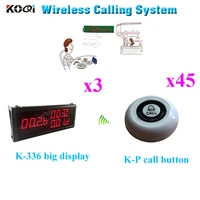 wireless calling pager system table buzzer restaurant pager 433 92mhz ce passed 3 display45 call button