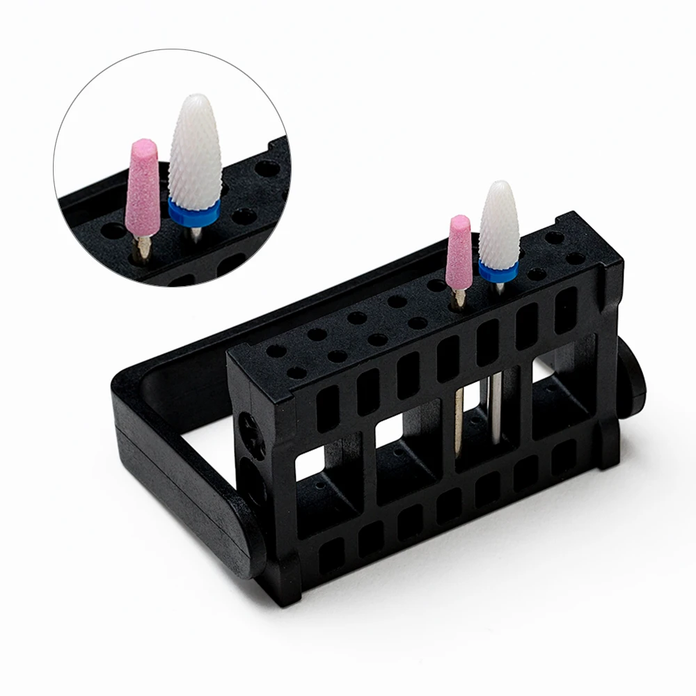 LadyMisty 1 шт. 16 отверстий для ногтей сверла Держатель головки стенд дисплеер