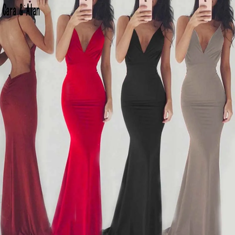 Соблазнительные Черные платья русалки для выпускного вечера Новое поступление