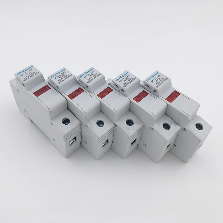 1 шт. предохранитель низкого напряжения держатель 1 P 500-690 V 32A 10X38mm керамический предохранитель держатель с индикатором света для защиты солнечной системы