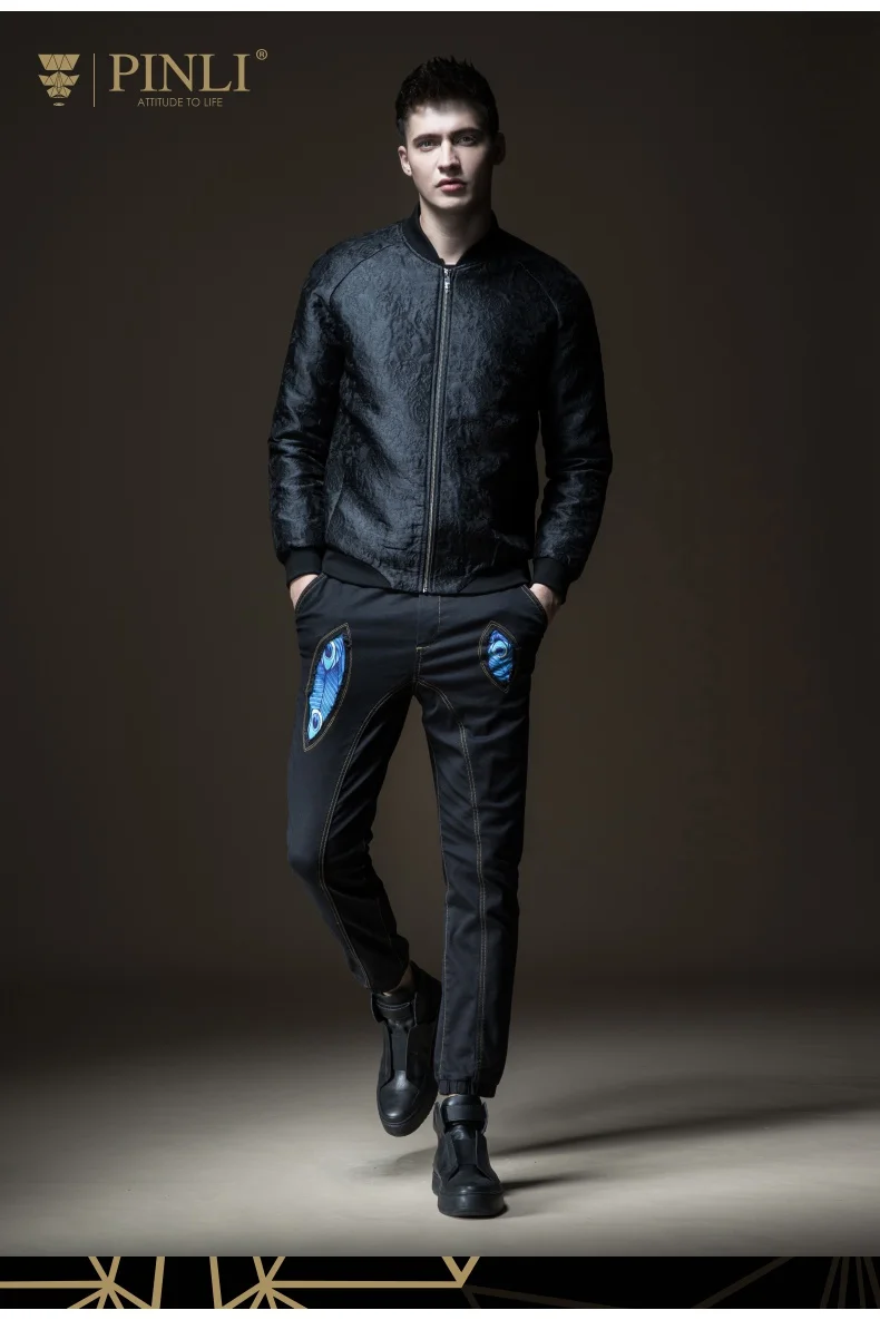 Jaqueta Masculino Pinli Pin Lai новая стильная мужская бейсбольная куртка, жаккардовая куртка Chao B183104380