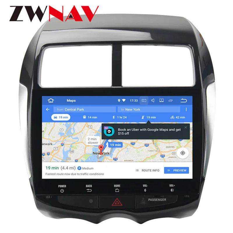 ZWNAV Android 9,0 PX5 8 ядерный 4G+ 32G ips экран gps Авторадио Навигация мультимедиа для Mitsubishi ASX Citroen C4 peugeot 4007