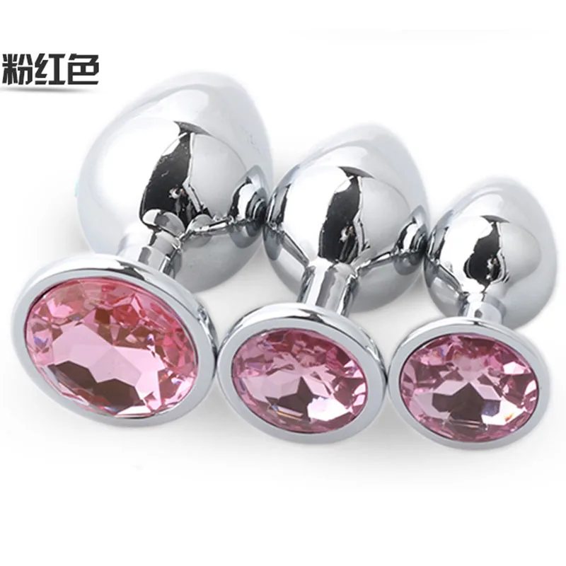 Sex Shop Anal Toys Color 3pcs/set High Quality Stainless Steel Plug Metal Massage Adult Games products. | Красота и здоровье