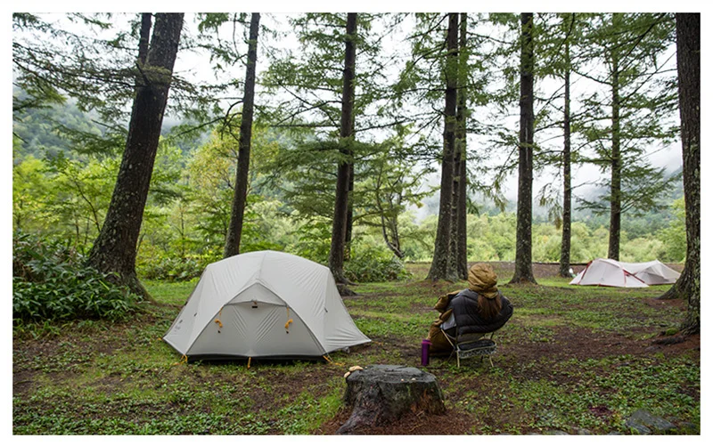 Naturehike 2 Человек Палатка 3 Сезон Водонепроницаемый палатка двухслойная палатка Открытый Пикник купол палатка для альпинизма NH17T006-T