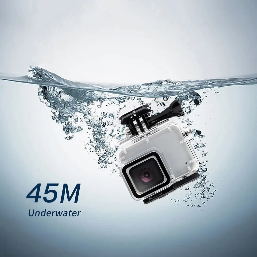 Водонепроницаемый чехол для съемки под водой для GoPro Hero 7 6 5, черный, белый, серебристый защитный корпус для Go Pro Hero 7 6, аксессуары