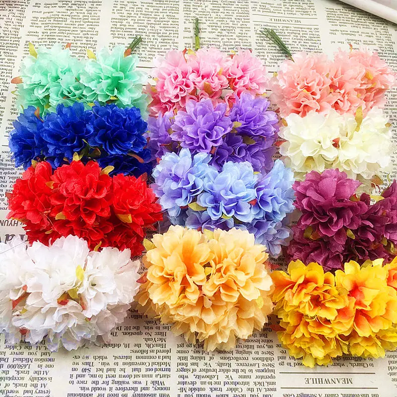 Имитация искусственных шелковая Гвоздика букет цветов/Сделай сам свадебное