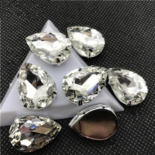 Все размеры 20 шт прозрачный хрустальный каплевидный стеклянный сверлильный