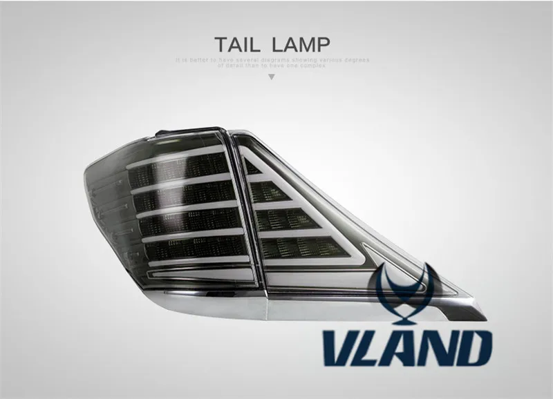 VLAND автомобильный габаритный задний фонарь для Toyota Alphard/Vellfire светодиодный задний фонарь 2008 2010 2012 Vellfire фонарь с DRL светодиодный движущийся singal plug and play