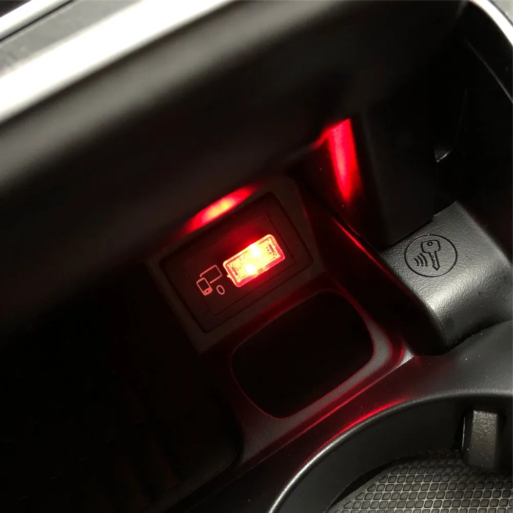 Автомобильные USB светодиодные атмосферные огни для Land Rover Range Velar Evoque Freelander Discovery