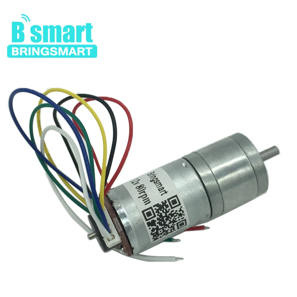 Электродвигатель постоянного тока Bringsmart 12 Вольт с кодировщиком вал типа D