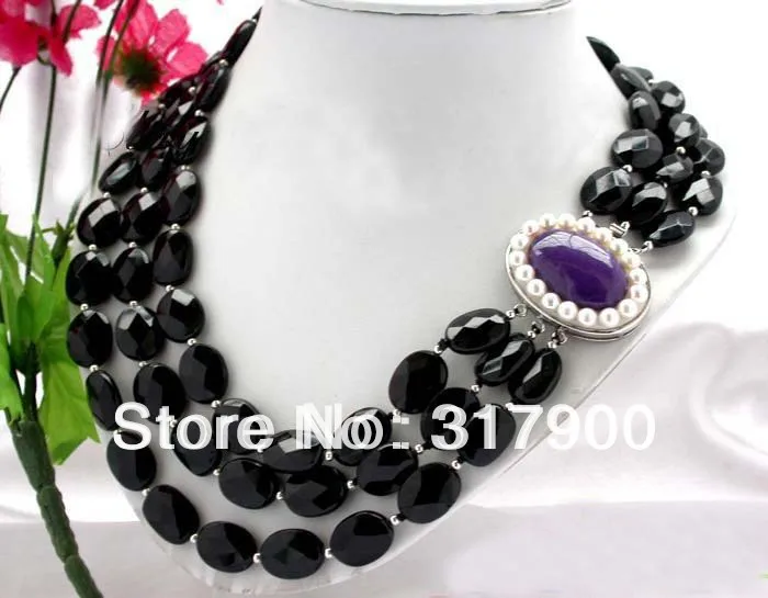 3row 20 &quotnature thallus ожерелье из черных бусин|necklace natural|necklace necklacenecklace black |